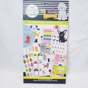 The Happy Planner Colorful Dogs Sticker Boo